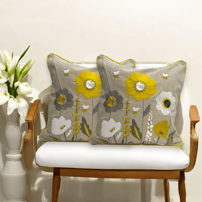 Blooming Meadow Tufted Cushion Cover