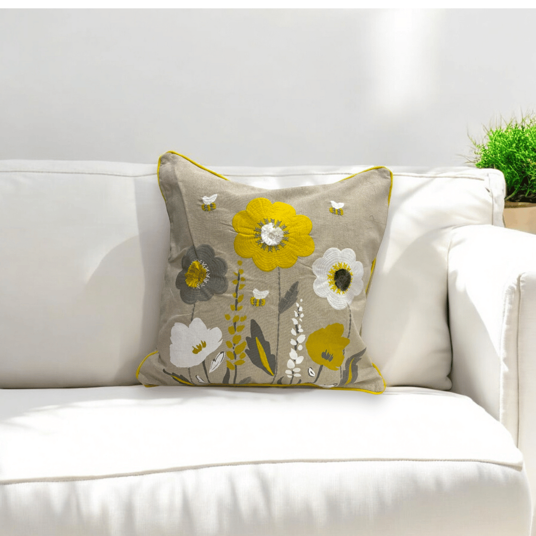 Blooming Meadow Tufted Cushion Cover