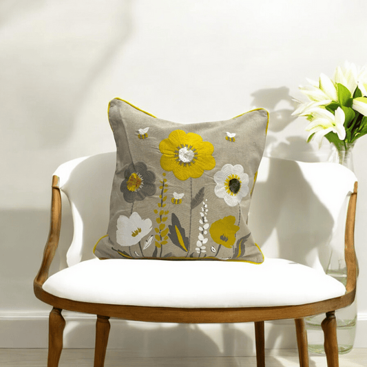 Blooming Meadow Tufted Cushion Cover