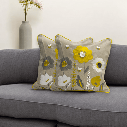 Blooming Meadow Tufted Cushion Cover