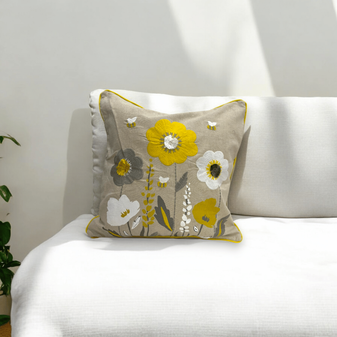 Blooming Meadow Tufted Cushion Cover