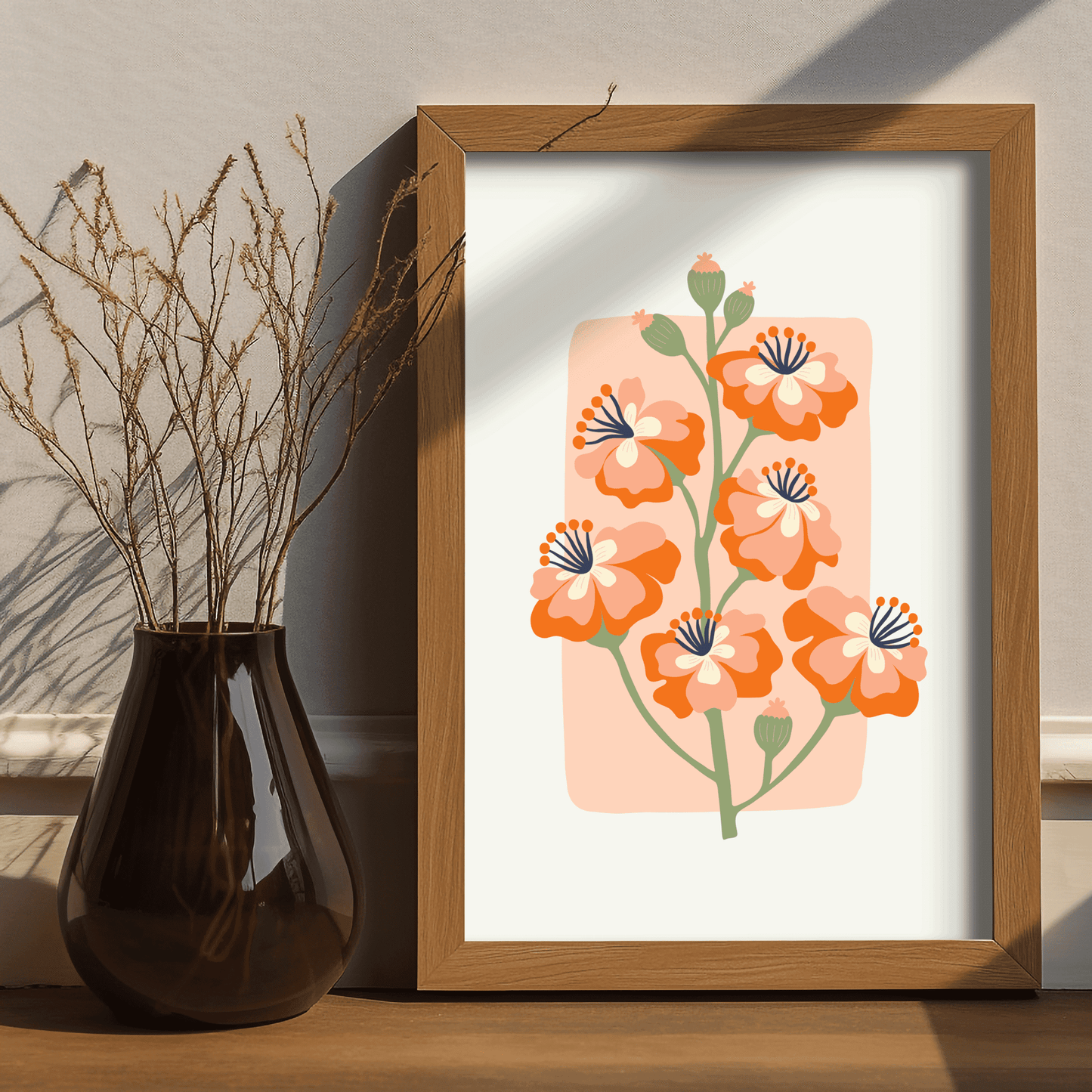 Blossom Elegance - Framed Wall Art Decor