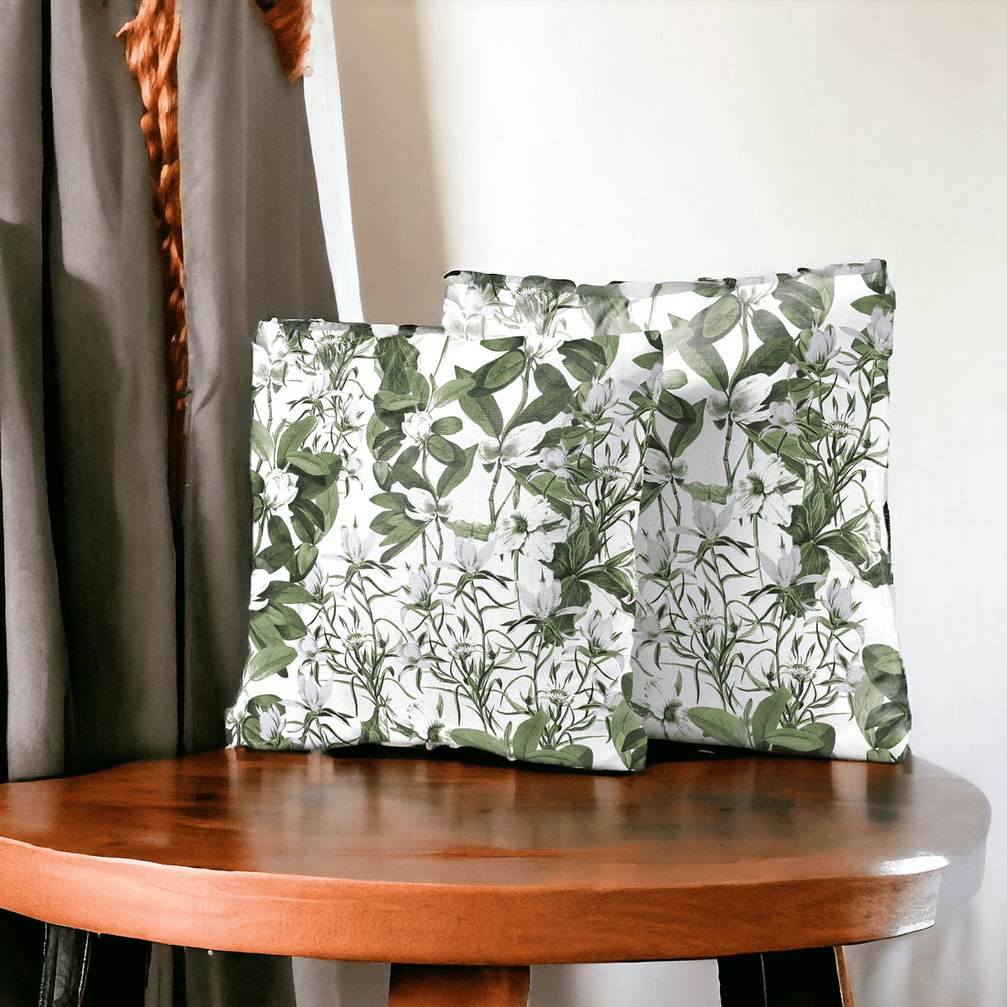 Blossom Embrace Velvet Cushion Cover - Set of 2