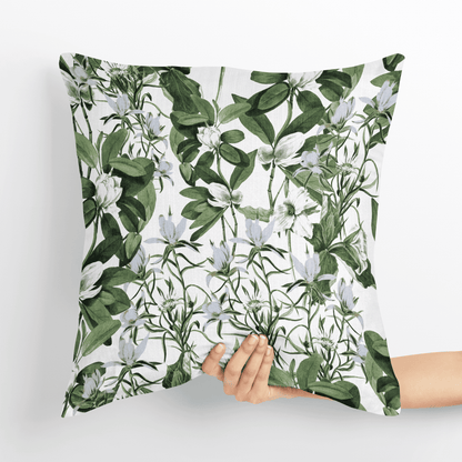 Blossom Embrace Velvet Cushion Cover
