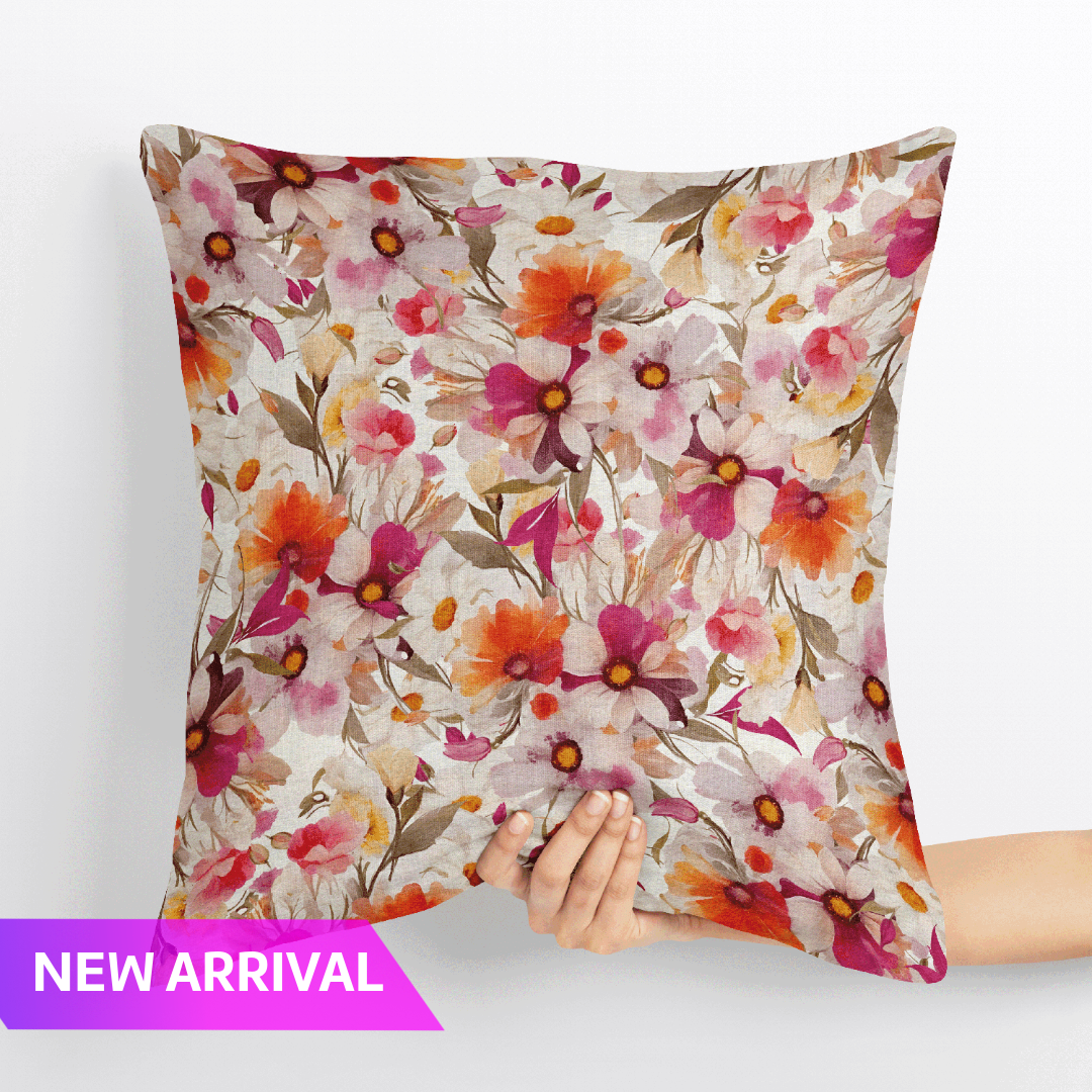 Blossom Whisper Velvet Cushion Cover