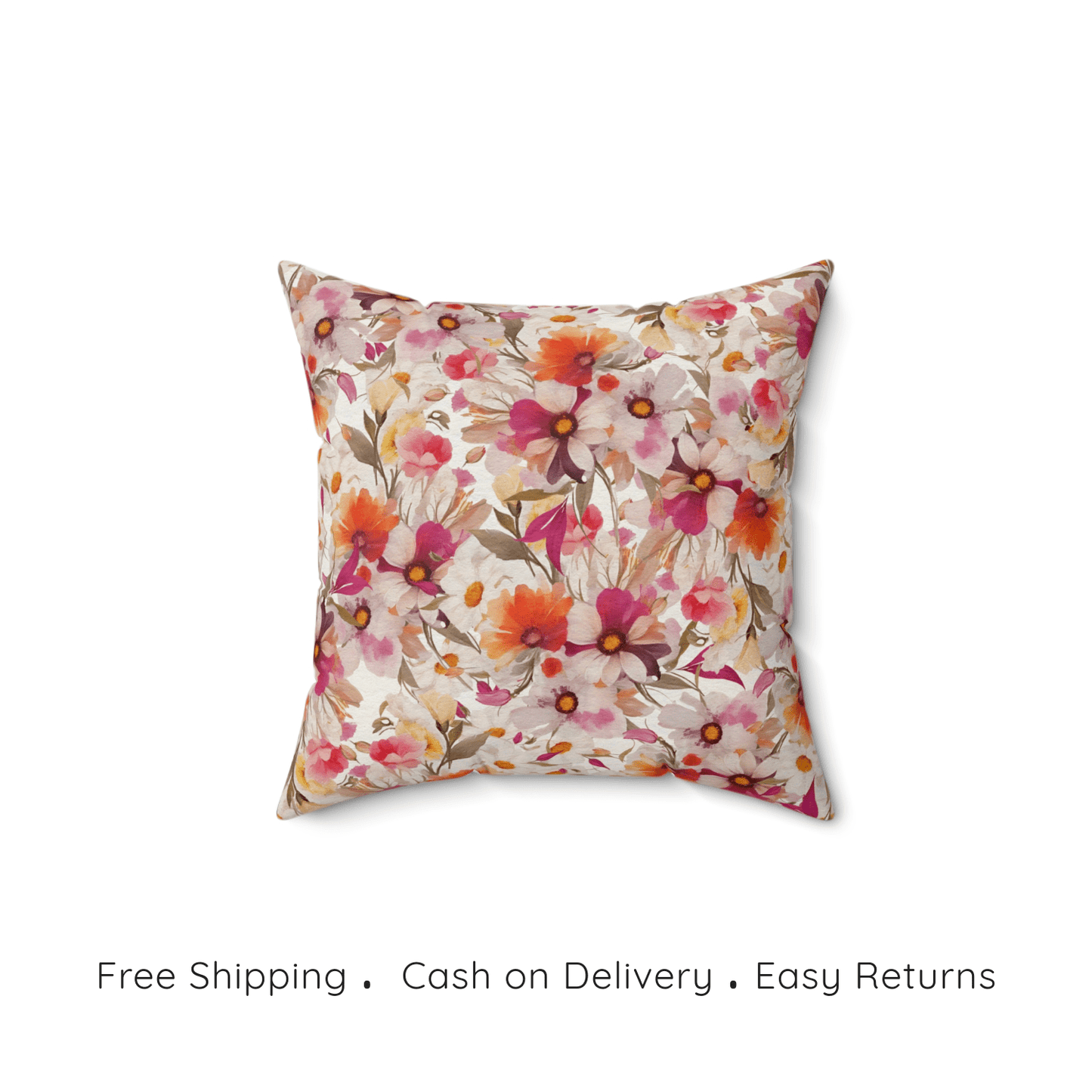 Blossom Whisper Velvet Cushion Cover