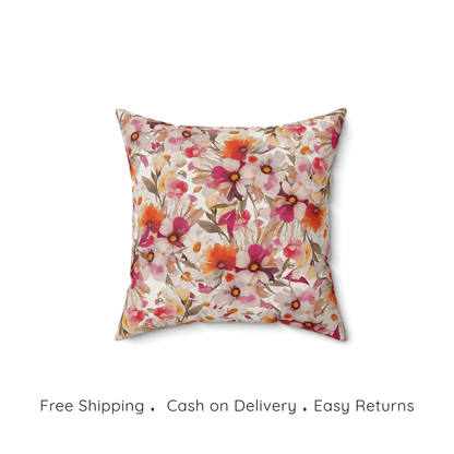 Blossom Whisper Velvet Cushion Cover