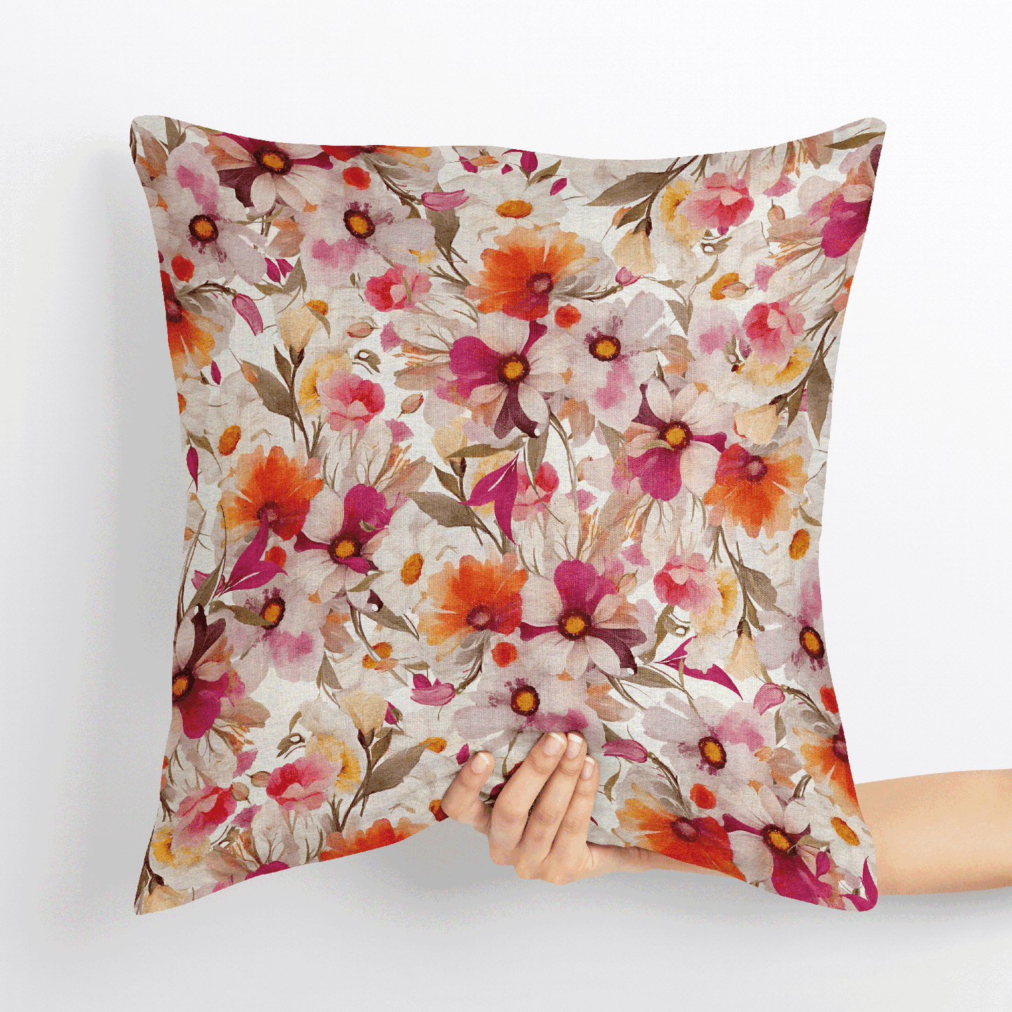 Blossom Whisper Velvet Cushion Cover