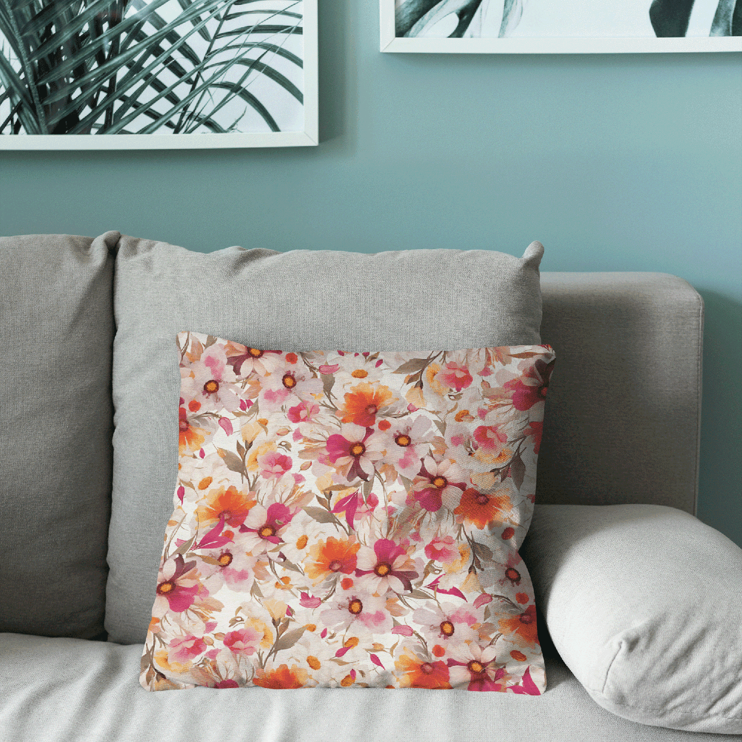 Blossom Whisper Velvet Cushion Cover