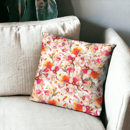 Blossom Whisper Velvet Cushion Cover