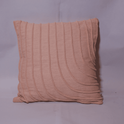 Blush Wave Tufted Cushion Cover