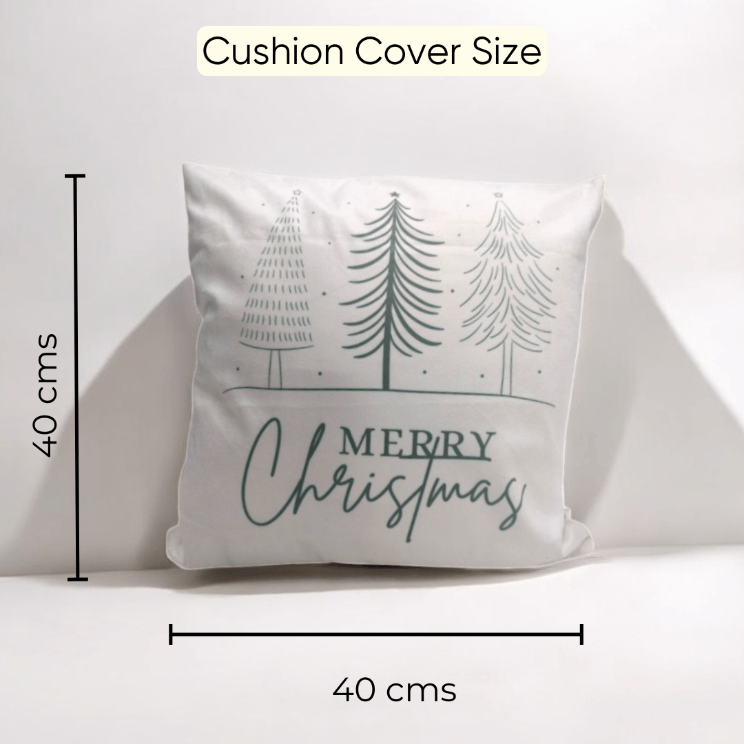 Christmas Tree Charm Velvet Cushion Cover