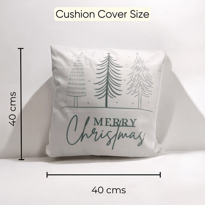 Christmas Tree Charm Velvet Cushion Cover