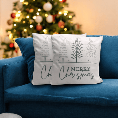 Christmas Tree Charm Velvet Cushion Cover