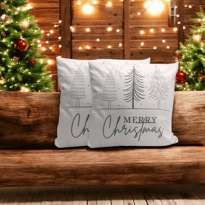 Christmas Tree Charm Velvet Cushion Cover