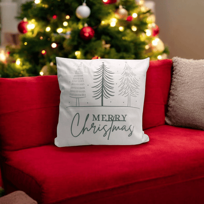 Christmas Tree Charm Velvet Cushion Cover