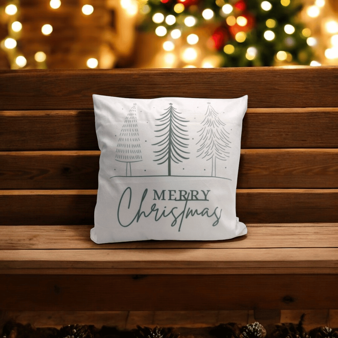 Christmas Tree Charm Velvet Cushion Cover