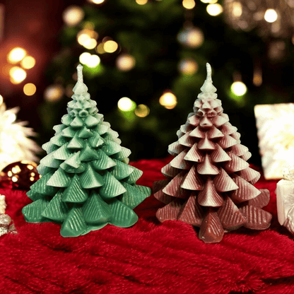 Christmas Tree Soy Wax Candle Set of 2