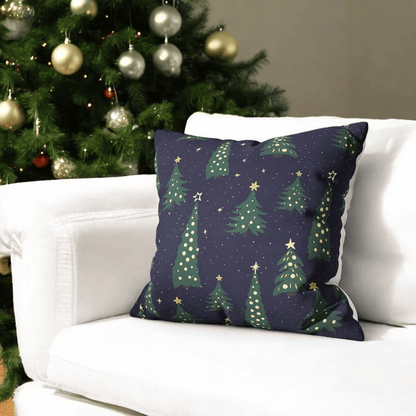 Christmas Trees Velvet Chirstmas Cushion Cover Set of 5