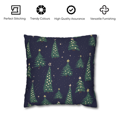 Christmas Trees Velvet Chirstmas Cushion Cover Set of 5