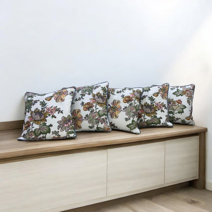 Classic Floral Cushion Covers - Set of 5