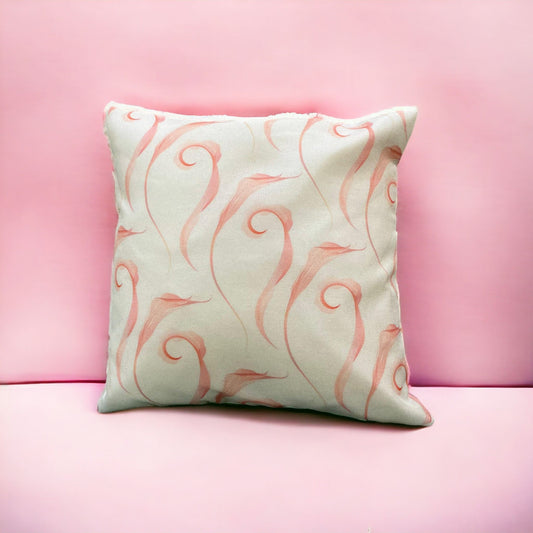 Coral Curls Cushion Cover