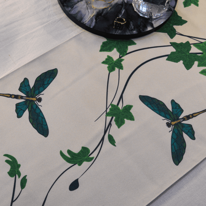 Dance of Dragonfly - Botanical Table Runner