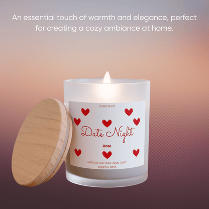 Date Night Valentine’s Rose Soy Wax Candle