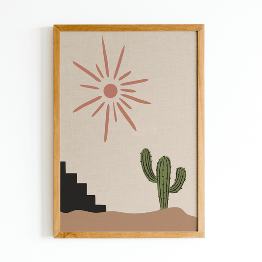 Desert Sunlight Framed Artwork