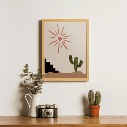 Desert Sunlight Framed Artwork