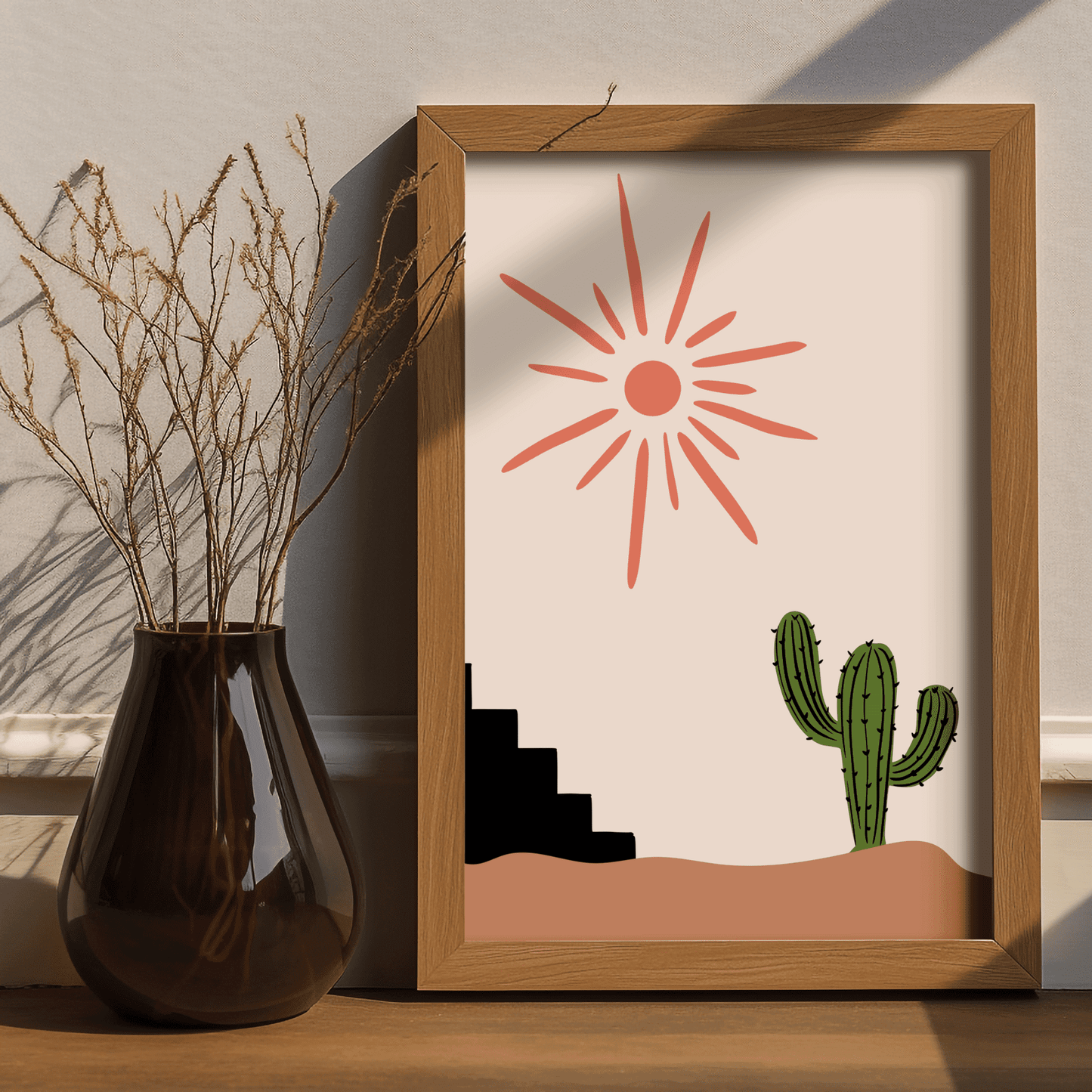 Desert Sunlight Framed Artwork