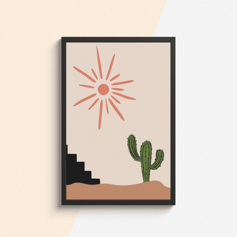 Desert Sunlight Framed Artwork