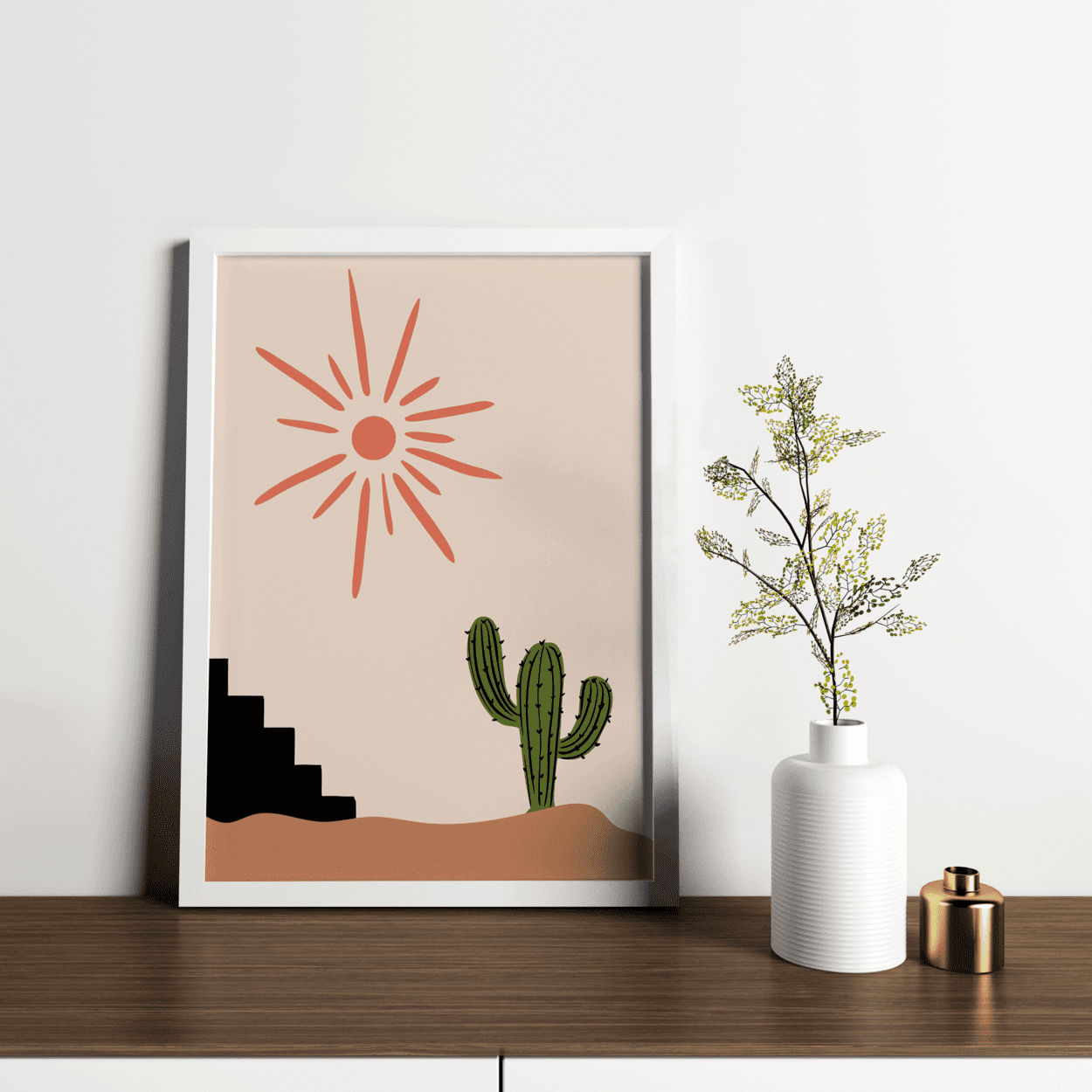 Desert Sunlight Framed Artwork