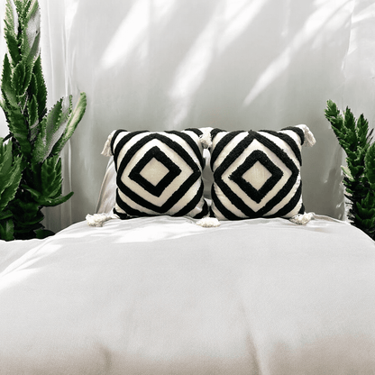 Diamond Chevron Tufted Cushion Cover