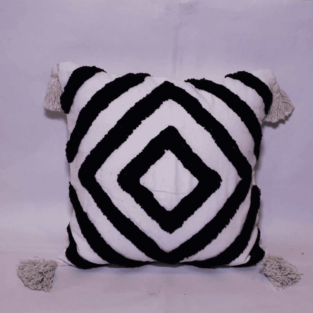 Diamond Chevron Tufted Cushion Cover