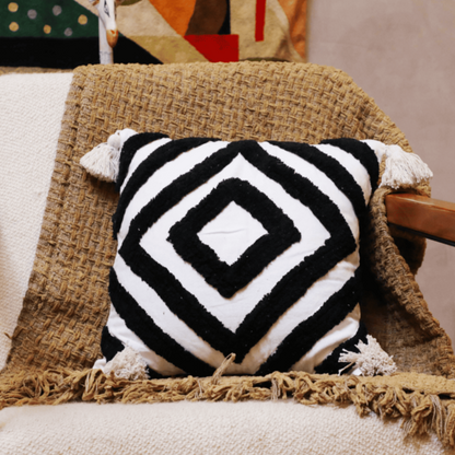 Diamond Chevron Tufted Cushion Cover