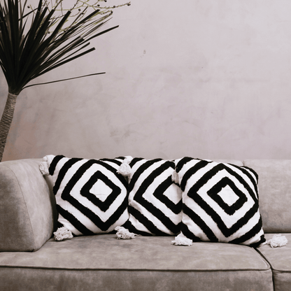 Diamond Chevron Tufted Cushion Cover