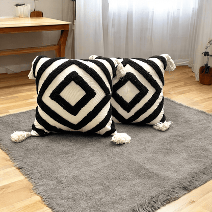 Diamond Chevron Tufted Cushion Cover