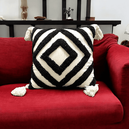 Diamond Chevron Tufted Cushion Cover