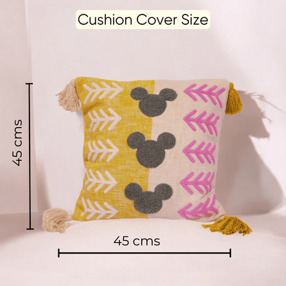 Embroidered Charm Tufted Cushion Cover