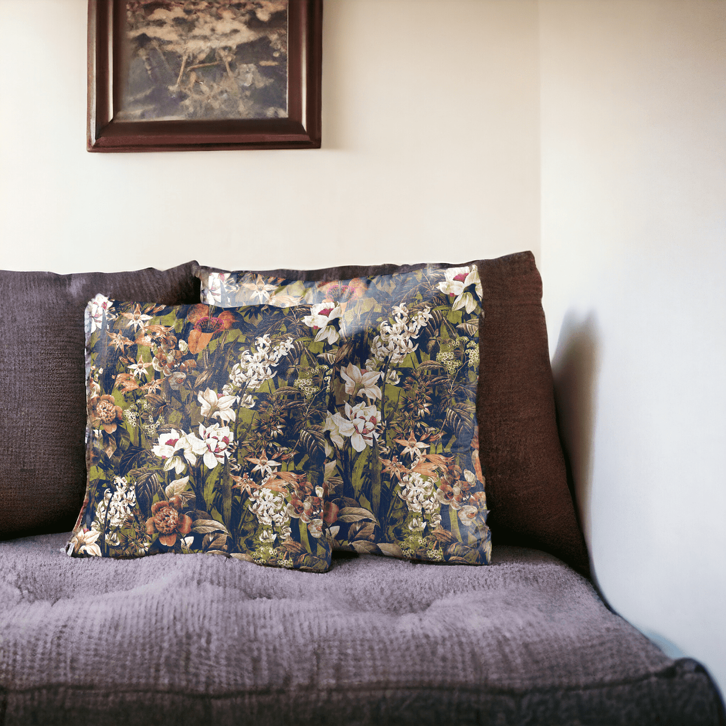 Enchanted Forest Velvet Cushion Cover - Set of 2