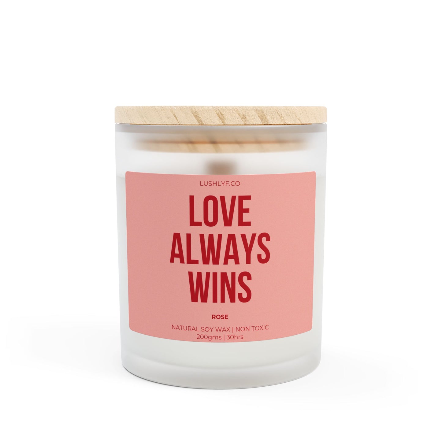 Eternal Love Always Wins Valentine’s Rose Soy Wax Candle