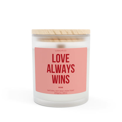 Eternal Love Always Wins Valentine’s Rose Soy Wax Candle