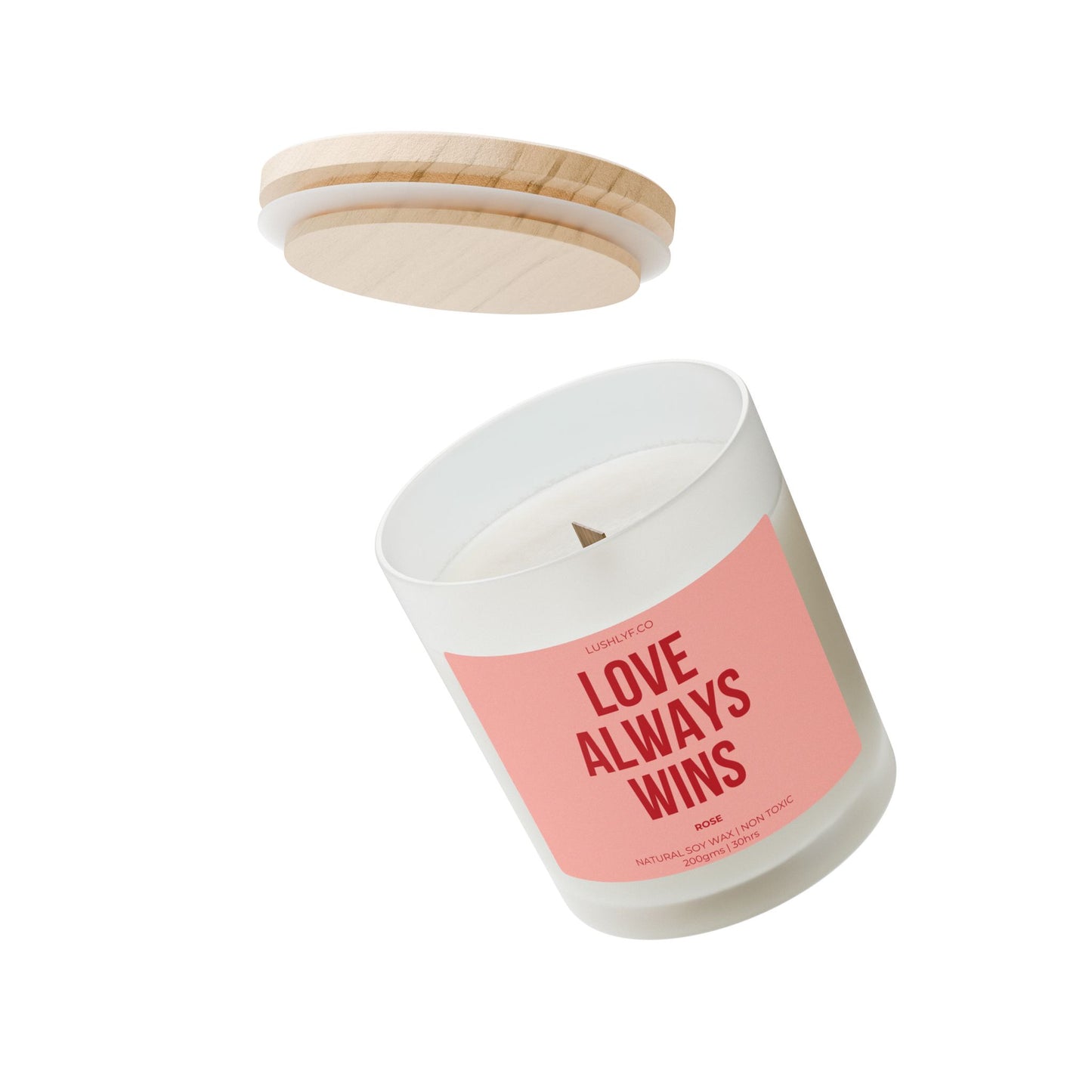 Eternal Love Always Wins Valentine’s Rose Soy Wax Candle