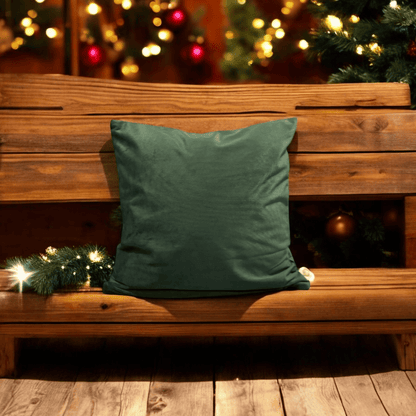 Evergreen Velvet Christmas Cushion Cover Set of 2