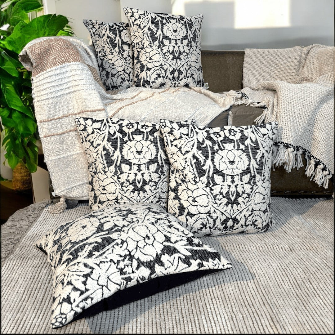 Evergreen Weave Tufted Cushion Cover