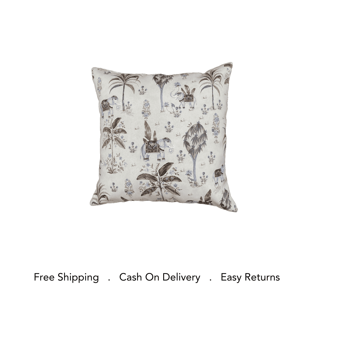 Exotic Elephant Print Cushion Cover