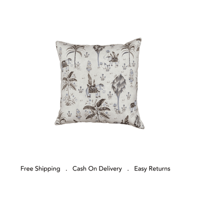 Exotic Elephant Print Cushion Cover