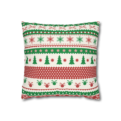 Festive Cheer Velvet Christmas Cushion Cover Set of 5