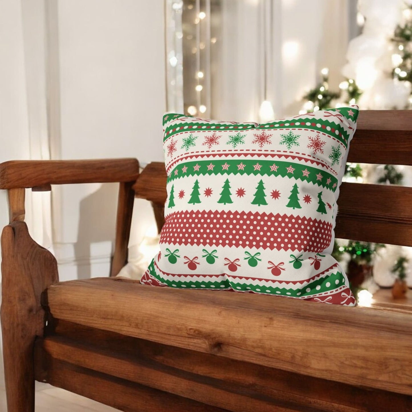 Festive Cheer Velvet Christmas Cushion Cover Set of 5